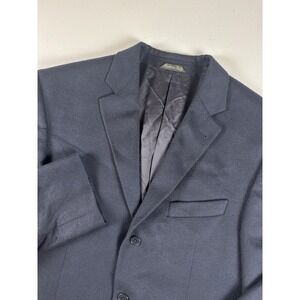 Mario Caldi 100% Cashmere Blazer‎ Men's Sz 52L Black Made In Italy Double Vent